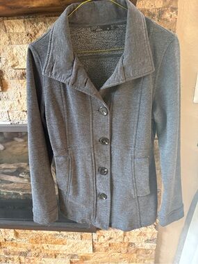 Prana Women's Catrina Gray Button Up Jacket